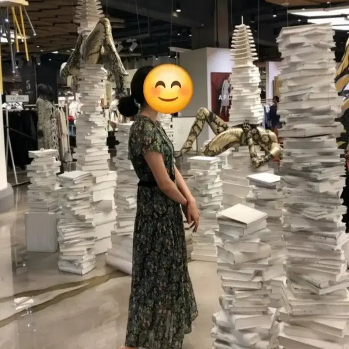 [BUNJANG] Thursday Island Floral Pattern Maxi Long Dress / 써스데이아일랜드 플라워패턴 맥시롱원피스
