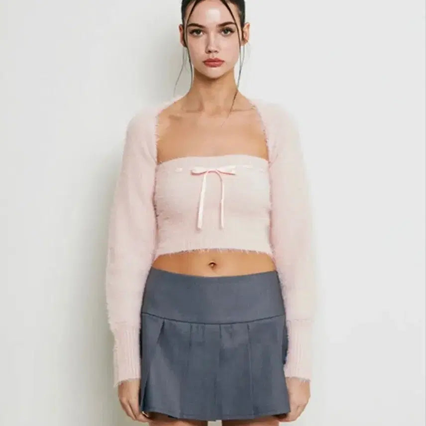 [BUNJANG] Not Your Roses Bolero Cardigan / 낫유어로즈 볼레로 가디건