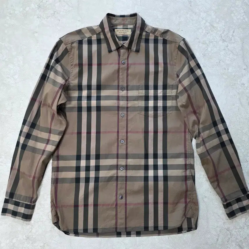 [BUNJANG] Burberry Nelson Check Shirt / 버버리 정품 넬슨 체크 셔츠