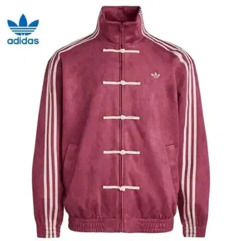 [BUNJANG] Adidas Three-Stripes China Jacket Burgundy / 아디다스 삼선 차이나 자켓  중티다스 버건디