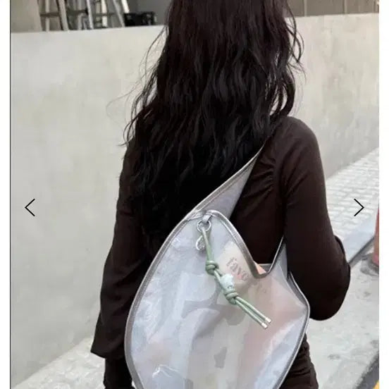 [BUNJANG] Acoc Mesh Shoulder Bag Silver / 아코크 네스트 메쉬 숄더백 실버