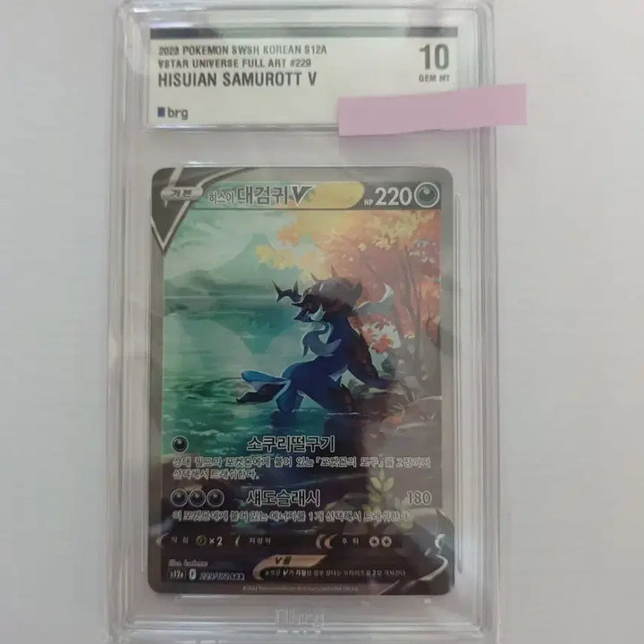 [BUNJANG] Pokemon Card Hisuian Decidueye V SAR BRG10 Graded Card / 포켓몬카드 히스이대검귀V SAR brg10 등급카드