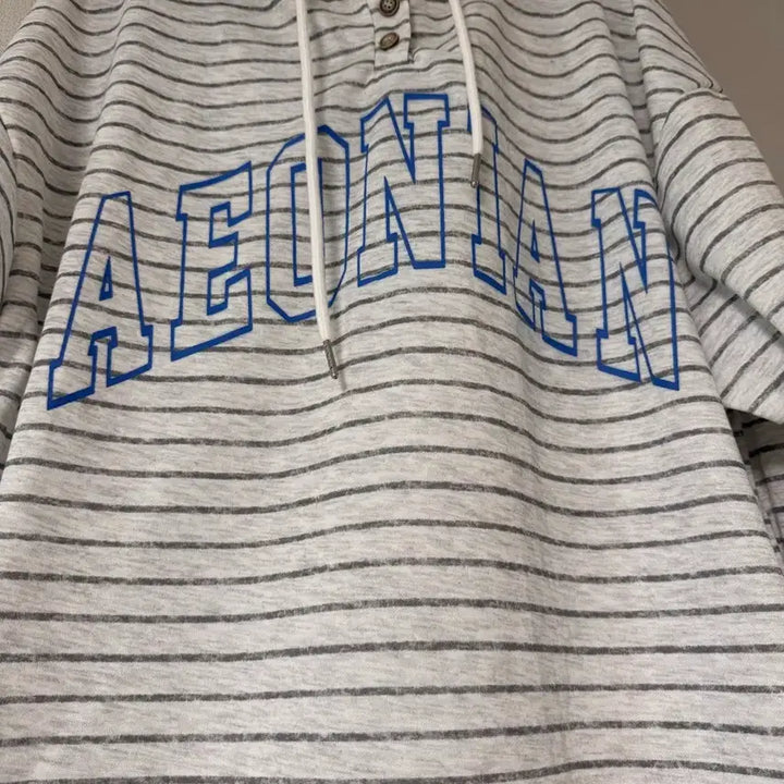 [BUNJANG] Striped Hooded Long Dress / 새제품) 스트라이프 후드 롱 원피스