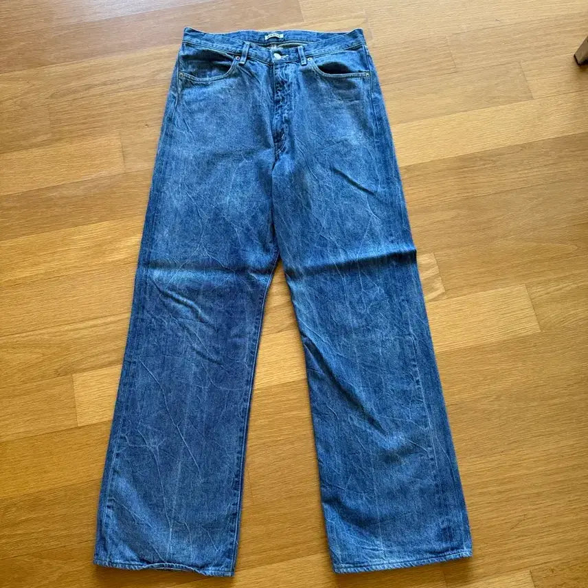 [BUNJANG] Auralee 22ss Lightning Selvage Denim Pants Size 4 / 오라리 22s 라이트닝 셀비지 데님 4사이즈