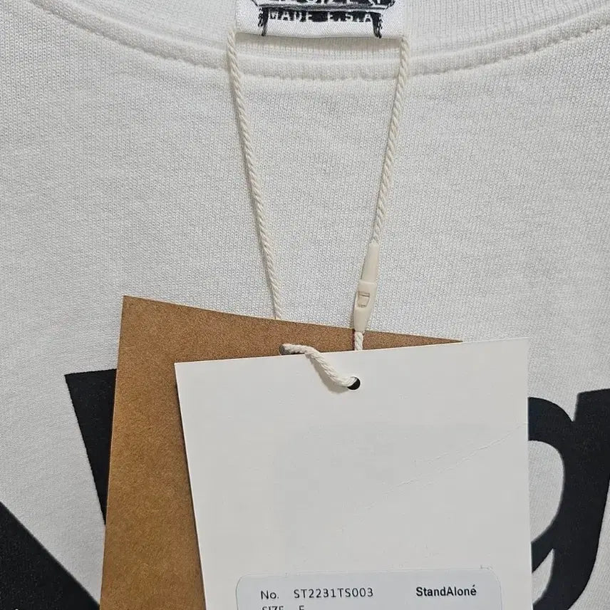[BUNJANG] STANDALONE Oversized T-Shirt White / STANDALONE 반팔 티셔츠 새상품