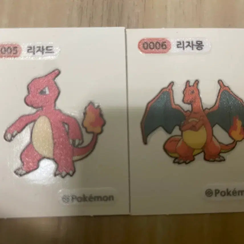 [BUNJANG] Pokemon Sticker Collection - Charizard, Magcargo, Dialga, Miraidon / 포켓몬 띠부씰 리자몽 리자드 일괄