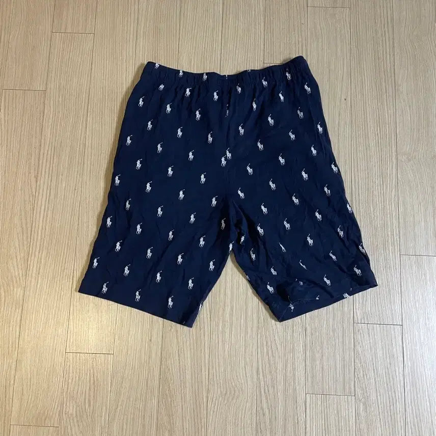 [BUNJANG] Polo Ralph Lauren Pony Pattern Pajama Shorts Navy / 폴로 랄프로렌 포니 패턴 파자마 잠옷 반바지