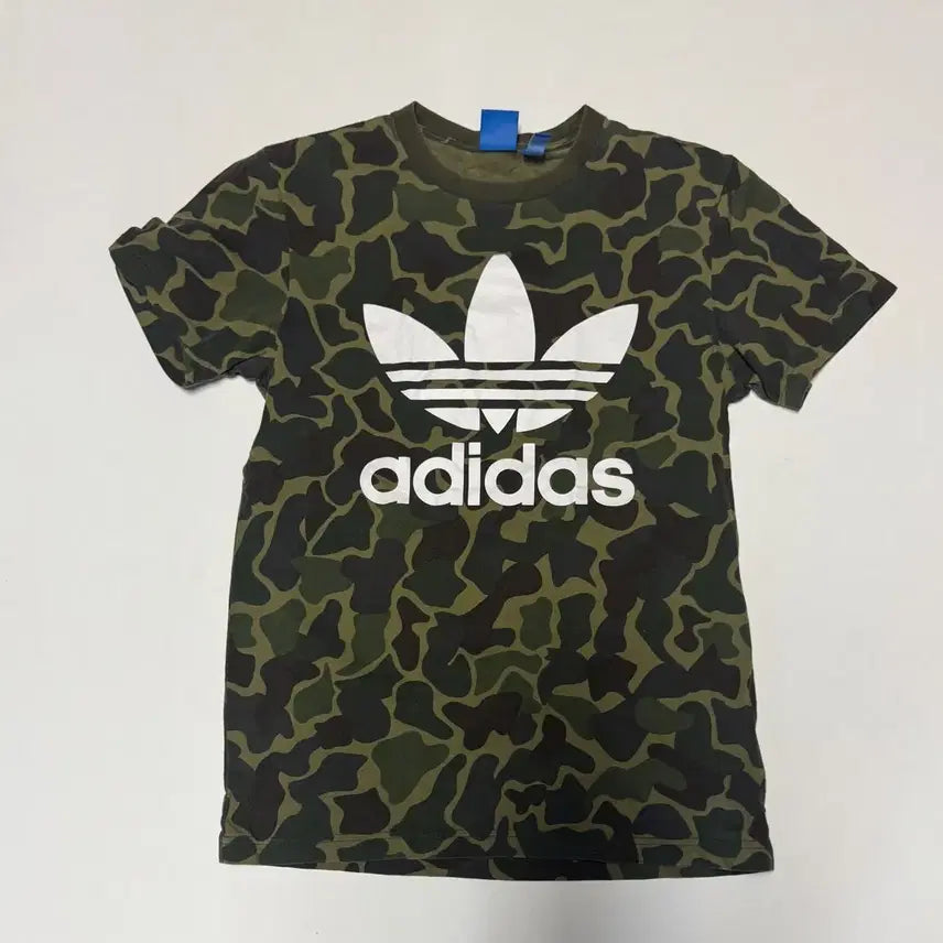 [BUNJANG] Adidas Big Logo Camo Short Sleeve T-Shirt M / 희귀!! 아디다스 빅 로고 카모 반팔 티셔츠 M