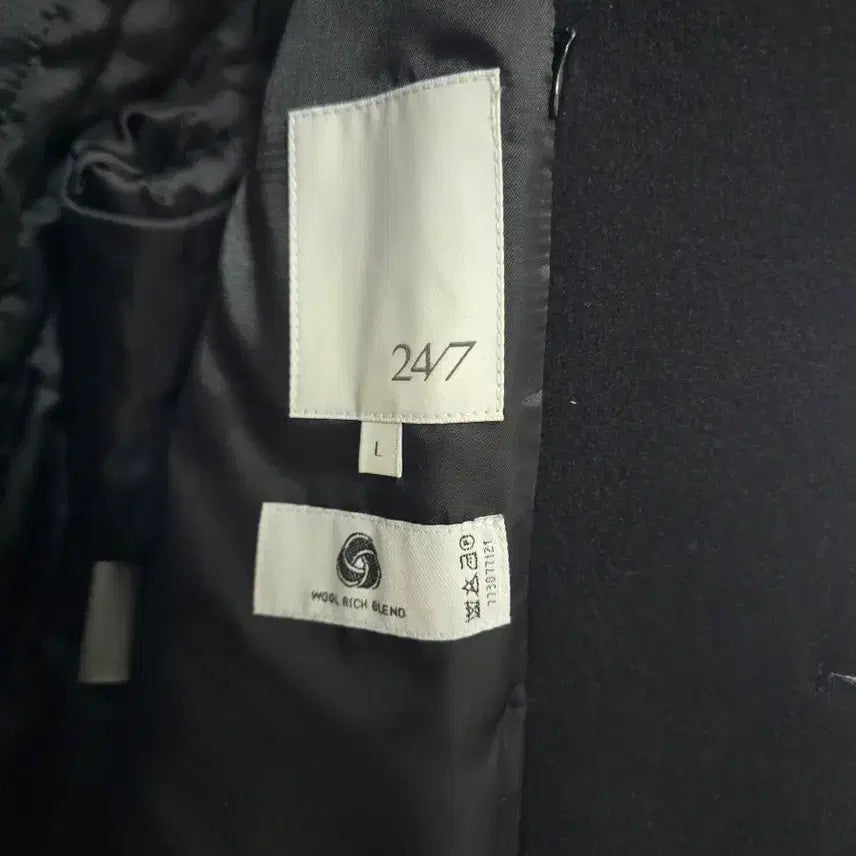 [BUNJANG] 24/7 Black Single Coat L Size / [L사이즈] 24/7 블랙 싱글코트 판매합니다.