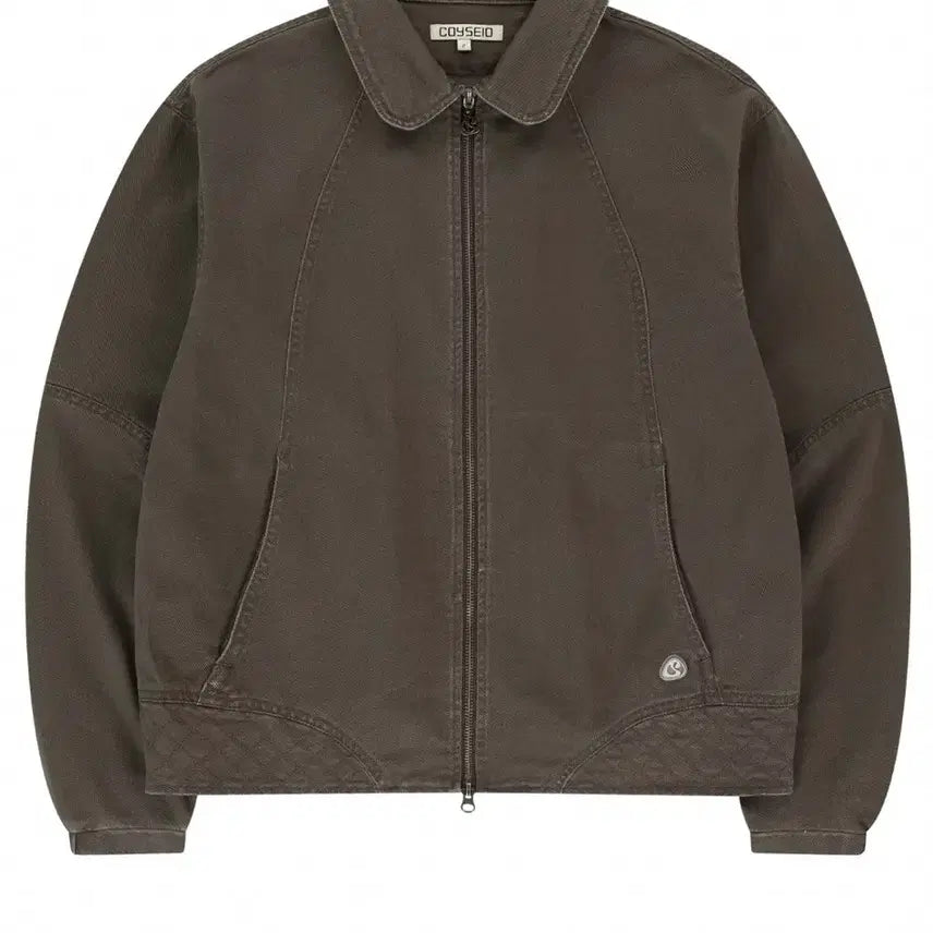 [BUNJANG] Koiseio Round Collar Stitch Jacket Cocoa / 무배) 코이세이오 라운드카라 스티치 자켓 코코아
