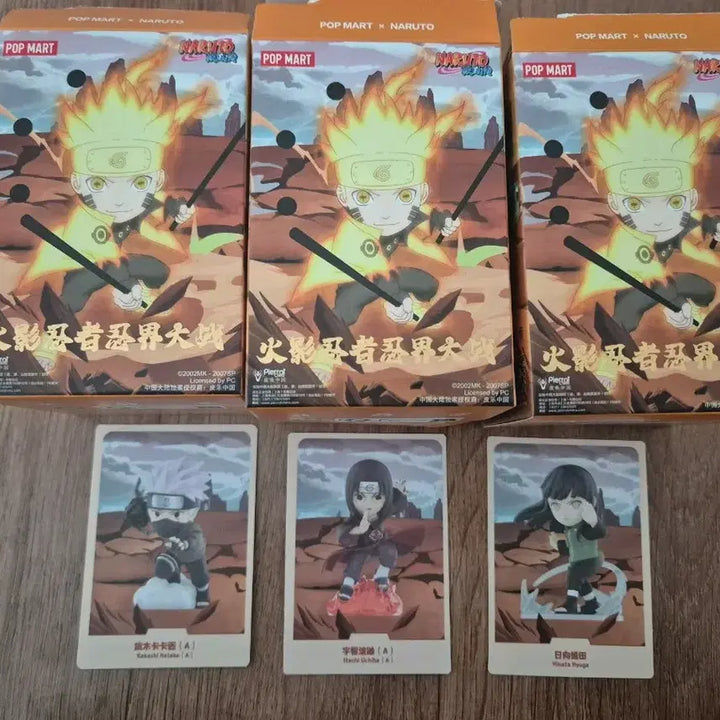[BUNJANG] Pop Mart Naruto Kakashi, Itachi, Hinata Figure 3-Figure Set / 나루토 팝마트 카카시 이타치 히나타 피규어 3종세트