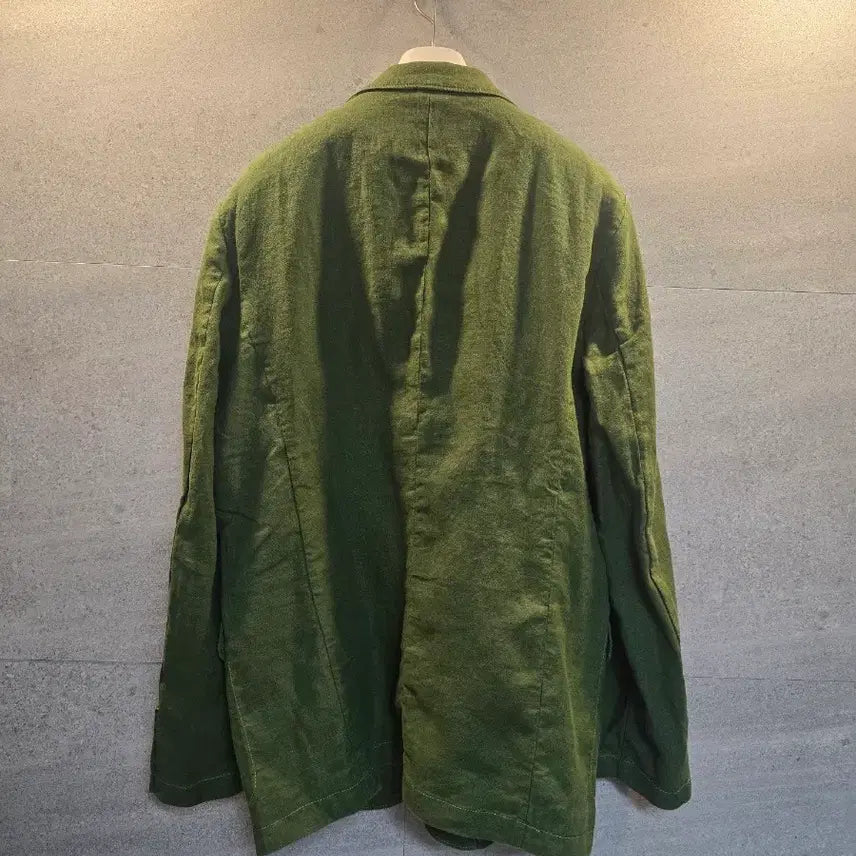 [BUNJANG] Saint Paul Linen Jacket Green Floral Lining XL / Saint Paul. 럭셔리 그린. 린넨 자켓. 미착.