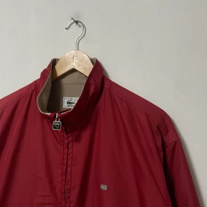 [BUNJANG] Lacoste Vintage Blue Windbreaker Jacket / 100-105 라코스테 올드스쿨 루즈핏 블루종 바람막이 자켓 정품