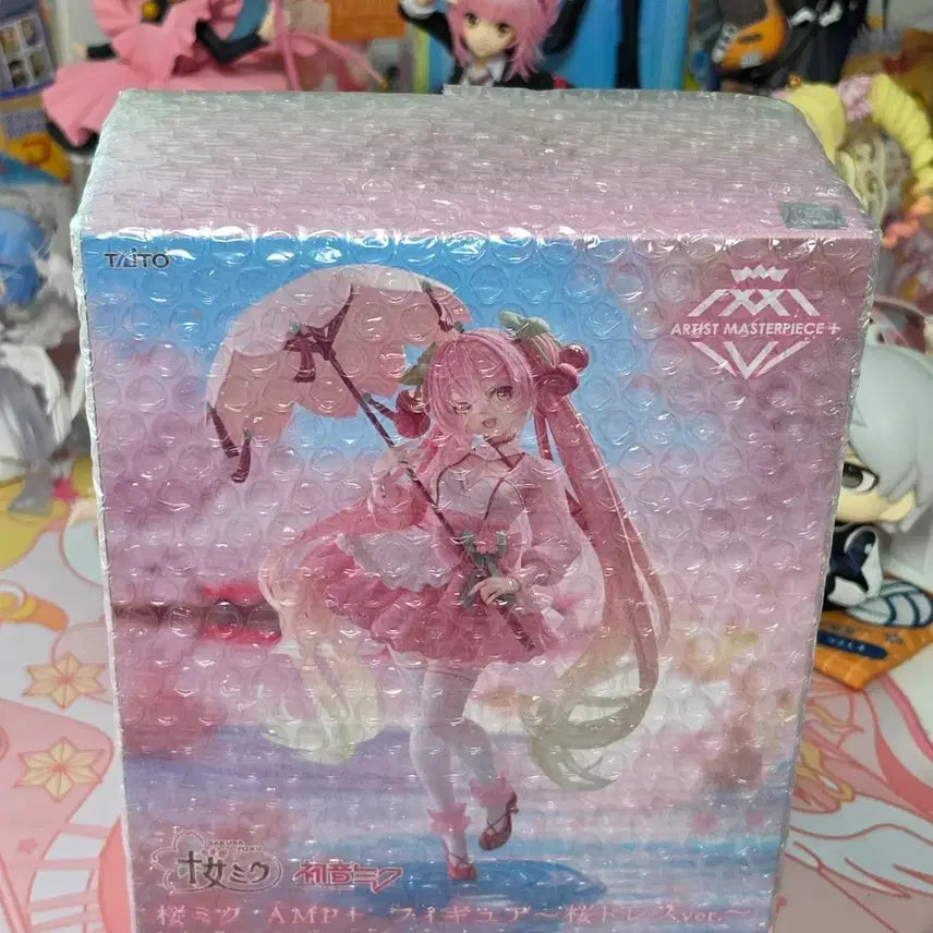 [BUNJANG] Sakura Miku Cherry Blossom Dress Figure (Sealed) / 미개봉 ) 사쿠라 미쿠 AMP 벚꽃 드레스 피규어