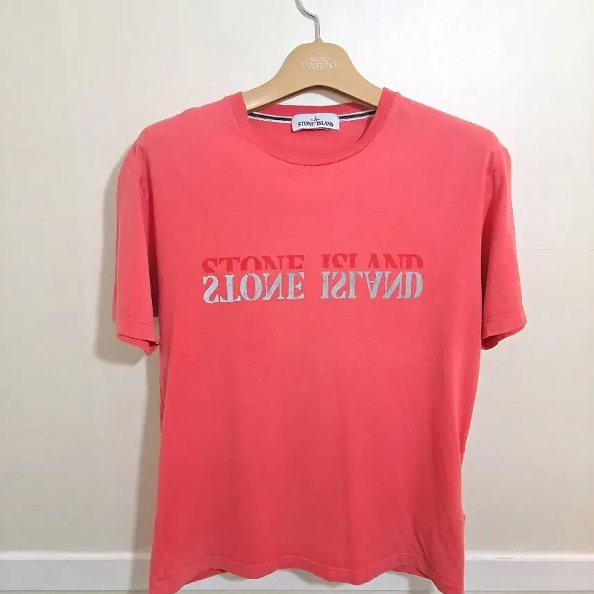 [BUNJANG] Stone Island Pink Short Sleeve T-Shirt Size 100 / 스톤아일랜드 핑크 반팔 티셔츠 100사이즈