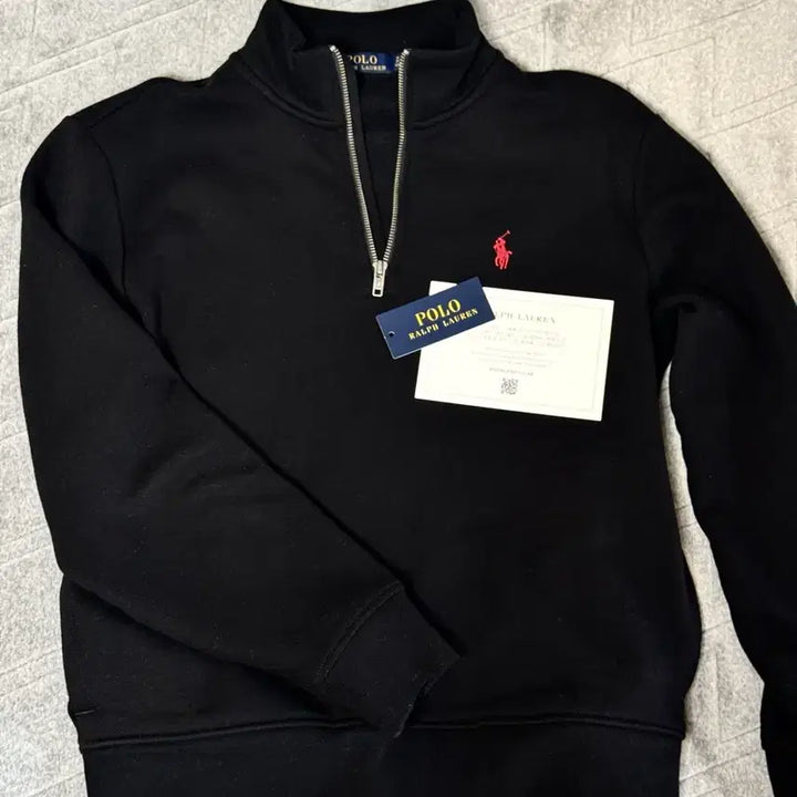 [BUNJANG] Polo Ralph Lauren Half-Zip Fleece Sweatshirt Black S / 폴로 랄프로렌 반집업 플리스 스웨트셔츠 정품 s급 판매합니다 하프집업