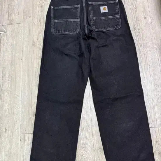 [BUNJANG] Carhartt Simple Pants Black / 칼하트 심플팬츠