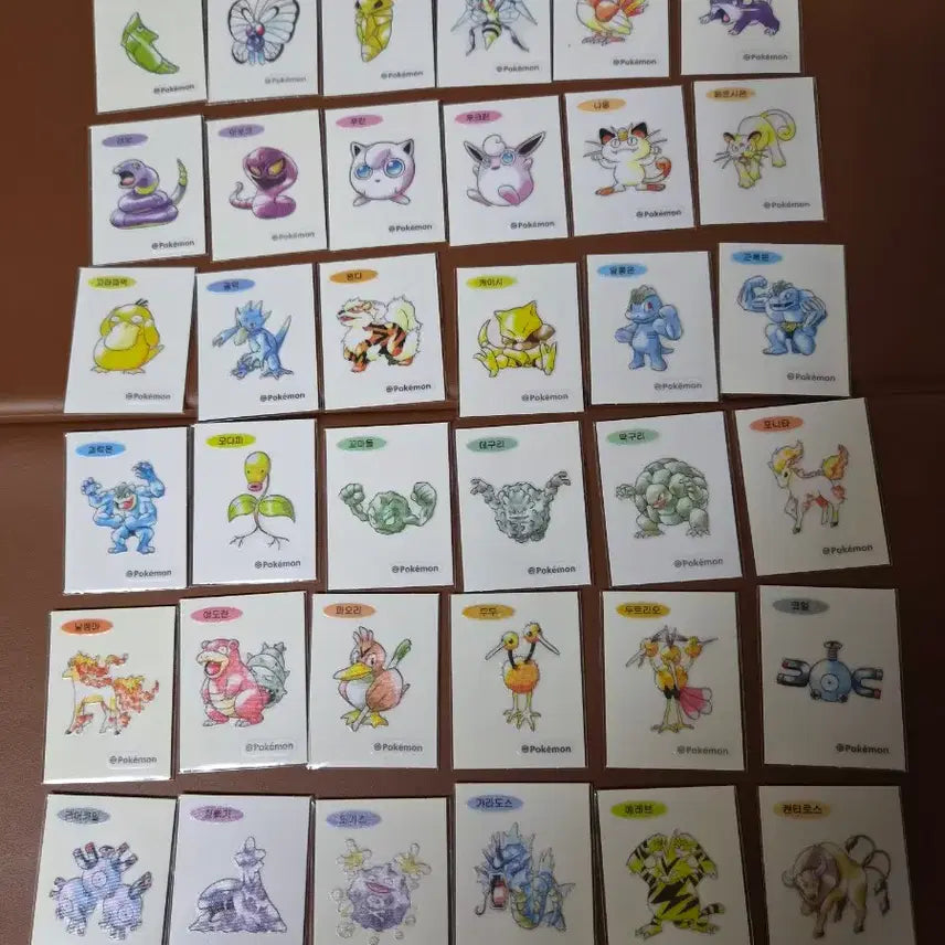[BUNJANG] Pokemon 30th Anniversary Art Sticker Collection / 포켓몬 30주년 아트워크 띠부씰