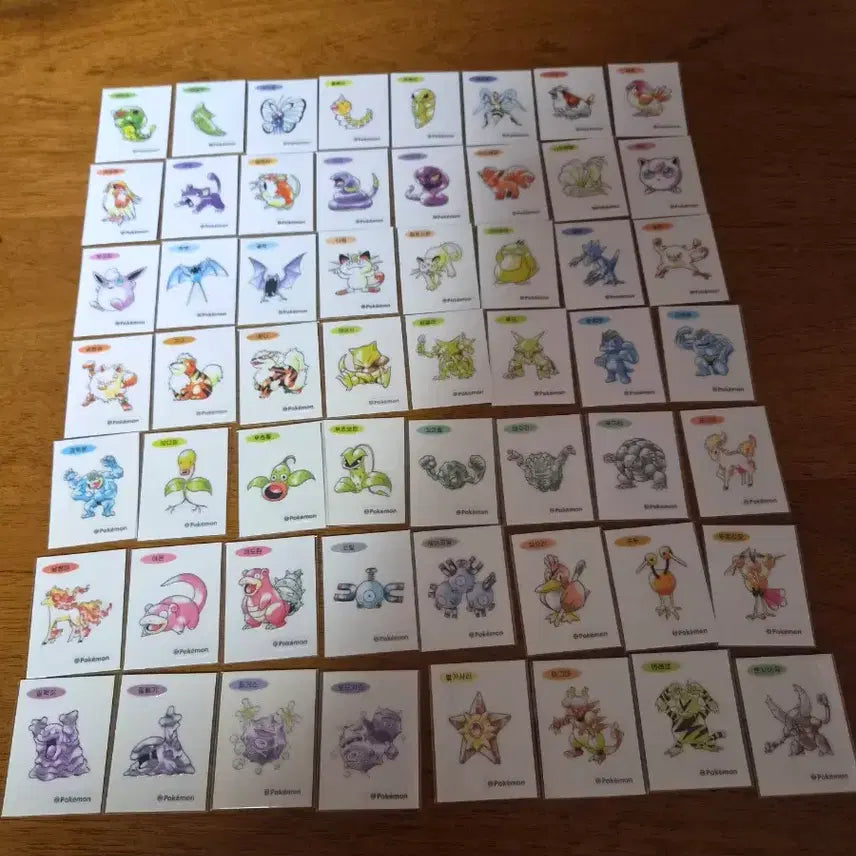 [BUNJANG] Pokemon 30th Anniversary Artwork Sticker Collection / 포켓몬 30주년 아트워크 띠부씰