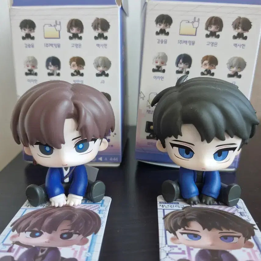[BUNJANG] Gye-dam Office - Ryujae-kwan &amp; Choi Yo-won Sitting Figure Bundle Set / 괴담출근 괴출 팝업 모두 앉아 피규어 은하제 류재관 최요원 일괄