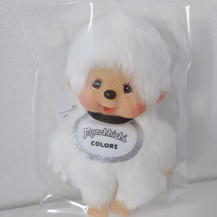 [BUNJANG] New White Color Monchhichi Keychain / [새상품]컬러 몬치치 키링 화이트