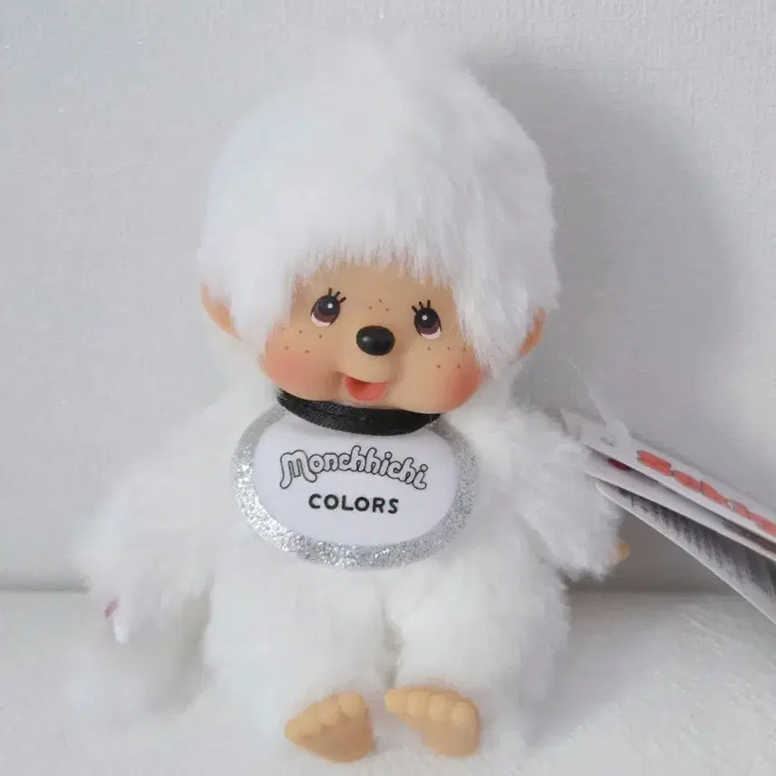 [BUNJANG] New White Color Monchhichi Keychain / [새상품]컬러 몬치치 키링 화이트