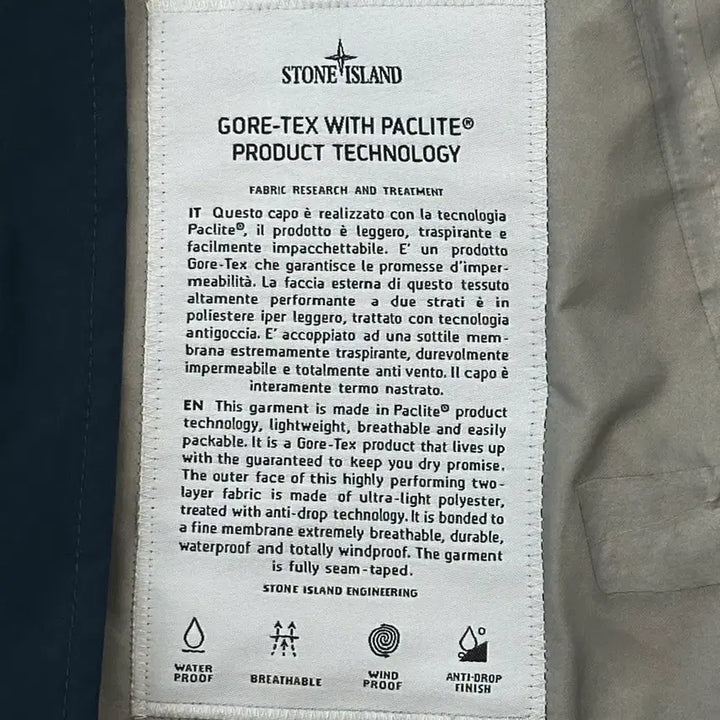 [BUNJANG] Stone Island Gore-Tex Packlite Jacket 20ss / 스톤아일랜드 고어텍스 팩라이트 자켓 20ss M(100)