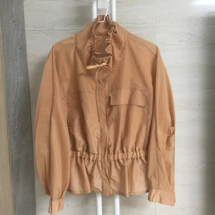 [BUNJANG] OBZEE Shirring Zip-Up Jacket / OBZEE 오브제 셔링 집업 자켓 55