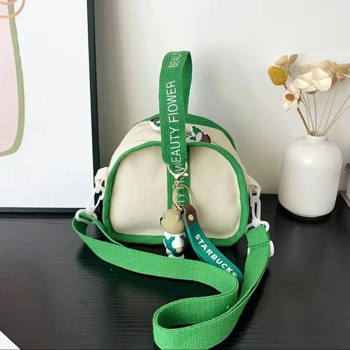 [BUNJANG] Mini Crossbody Bag with Starbucks Bear Keyring (New) / 미니 크로스백+스타벅스 키링 포함(새상품)