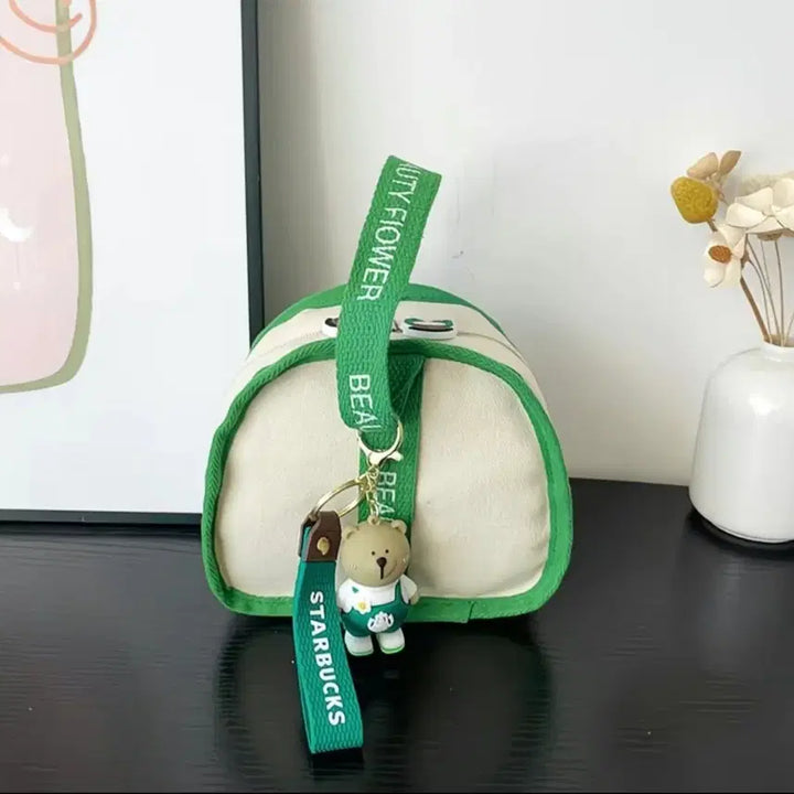 [BUNJANG] Mini Crossbody Bag with Starbucks Bear Keyring (New) / 미니 크로스백+스타벅스 키링 포함(새상품)