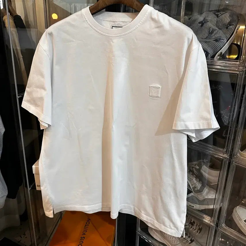 [BUNJANG] Wooyoungmi Embossed Chrome T-Shirt Size 52 / 우영미 크롬 반팔티 52사이즈
