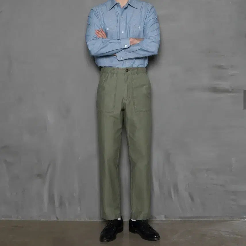 [BUNJANG] Bants Balsa 14 Olive Fatigue Pants Size 32 / 반츠 백사틴 올리브 퍼티그 팬츠 32 팔아요!