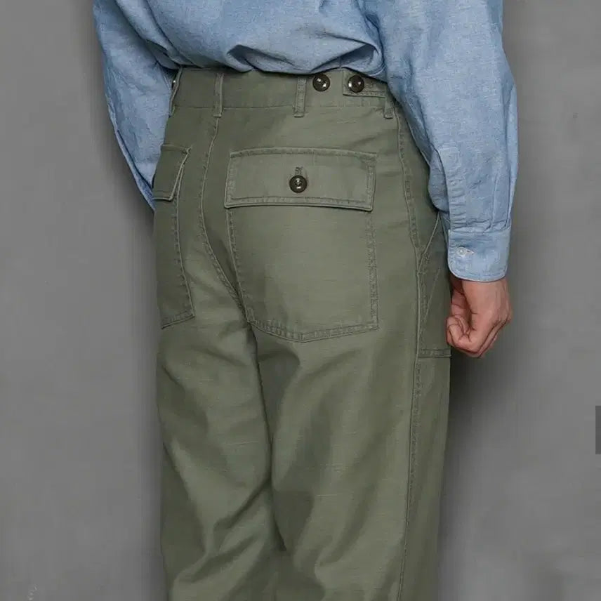 [BUNJANG] Bants Balsa 14 Olive Fatigue Pants Size 32 / 반츠 백사틴 올리브 퍼티그 팬츠 32 팔아요!
