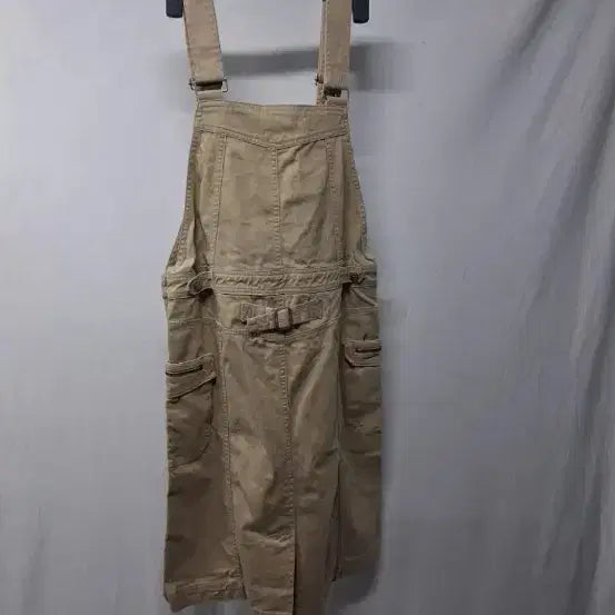[BUNJANG] Beige Overalls Skirt and Pants / 베이지색 멜빵 치마 외 바지 개당