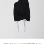 [BUNJANG] YUSE Shirring Cut Out Half Sleeve Dress Black / 유즈 yuse 셔링 컷아웃 원피스 블랙