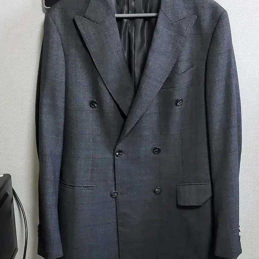 [BUNJANG] DAKS Grey Check Pattern Suit Set-up XL / DAKS 닥스 정장 셋업 / 그레이 체크 패턴 XL