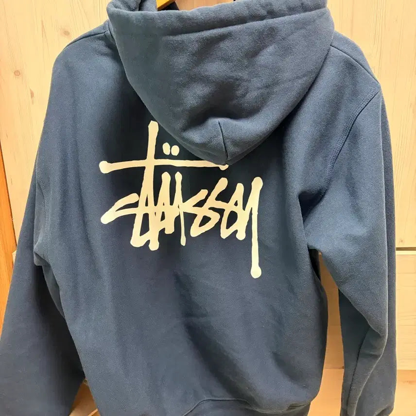[BUNJANG] Stussy Navy Hoodie Zip-up / 스투시 후드집업