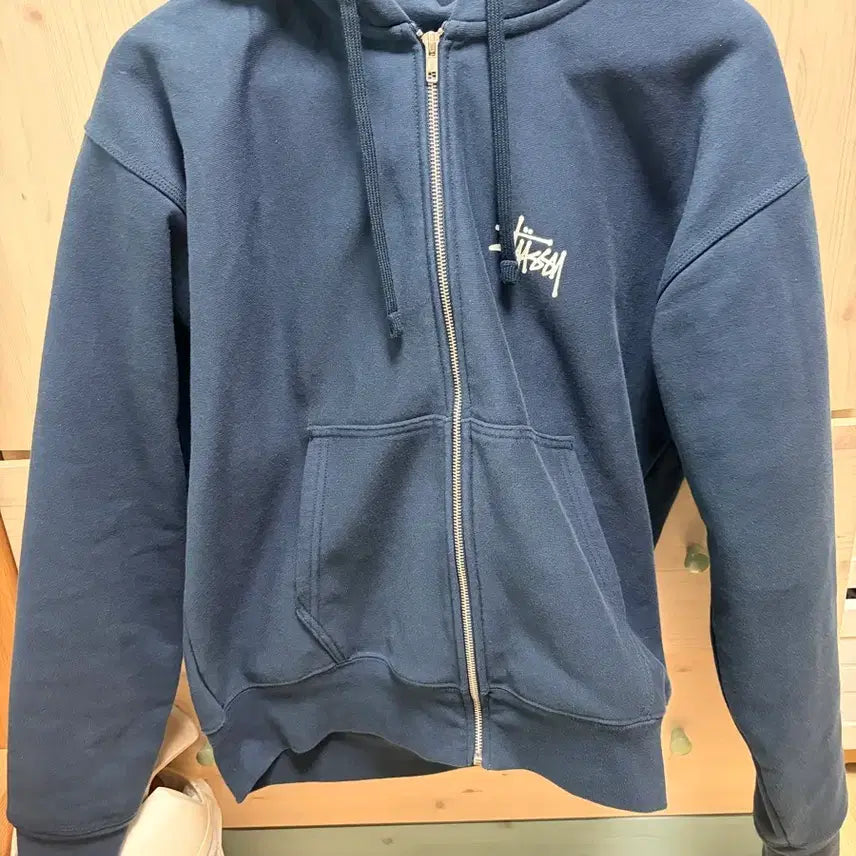 [BUNJANG] Stussy Navy Hoodie Zip-up / 스투시 후드집업