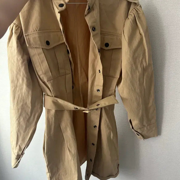 [BUNJANG] Cotton Shirt Trench Dress / 코튼 셔츠형 트렌치 원피스