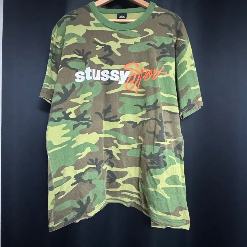 [BUNJANG] Stussy Sport Camo T-Shirt XL / 스투시 스포츠 카모 티셔츠 Xl