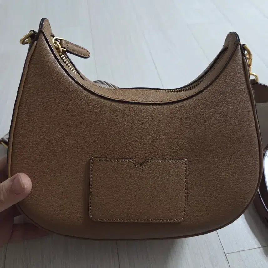 [BUNJANG] Oryany Brown Leather Shoulder Bag with 2 Straps / 오야니 가방 브라운 숄더백 스트랩 2개