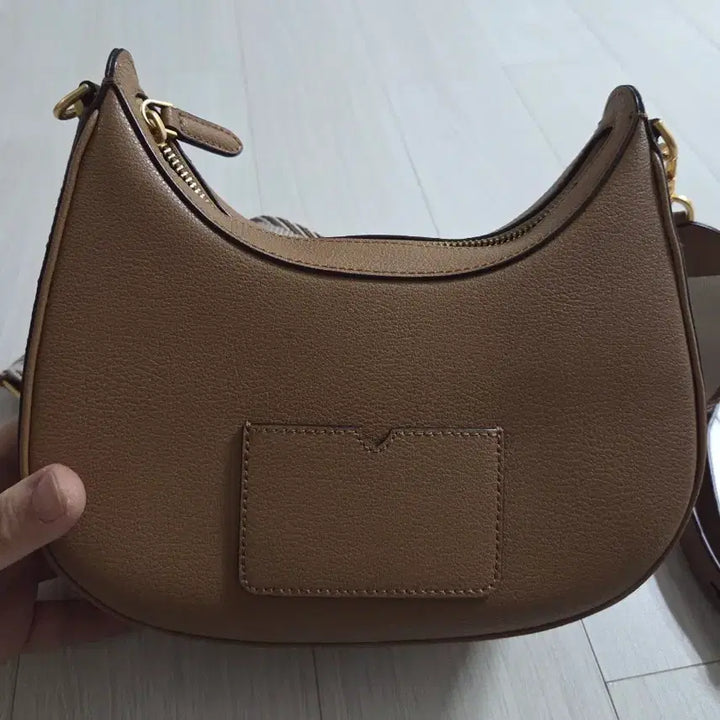 [BUNJANG] Oryany Brown Leather Shoulder Bag with 2 Straps / 오야니 가방 브라운 숄더백 스트랩 2개
