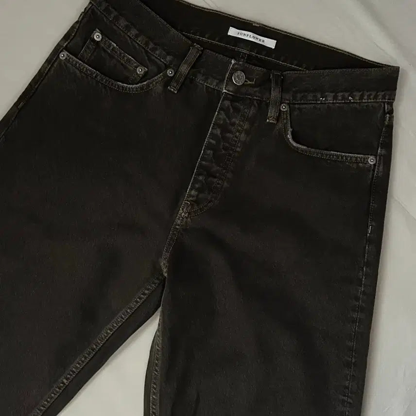 [BUNJANG] Sunflower Rouge Denim Vintage Brown Jeans / 선플라워 루즈 데님 빈티지 브라운 30/32