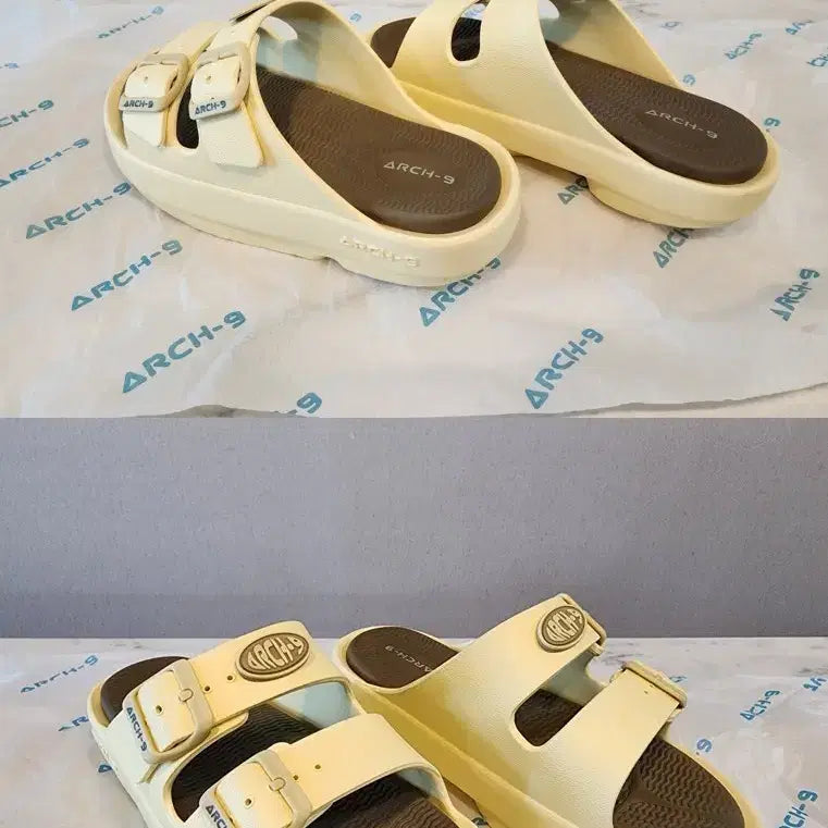 [BUNJANG] Arch-9 Flux Functional Slippers (Yellow, Size 240) / [슬리퍼] 아치나인 Arch-9 Flux기능성 슬리퍼 (옐로우 240)