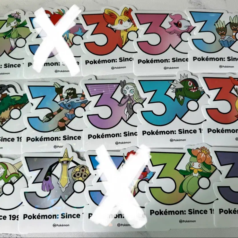 [BUNJANG] Pokemon 30th Anniversary Sticker Set (43 Types) / 포켓몬 30주년 기념 스티커 (41종)
