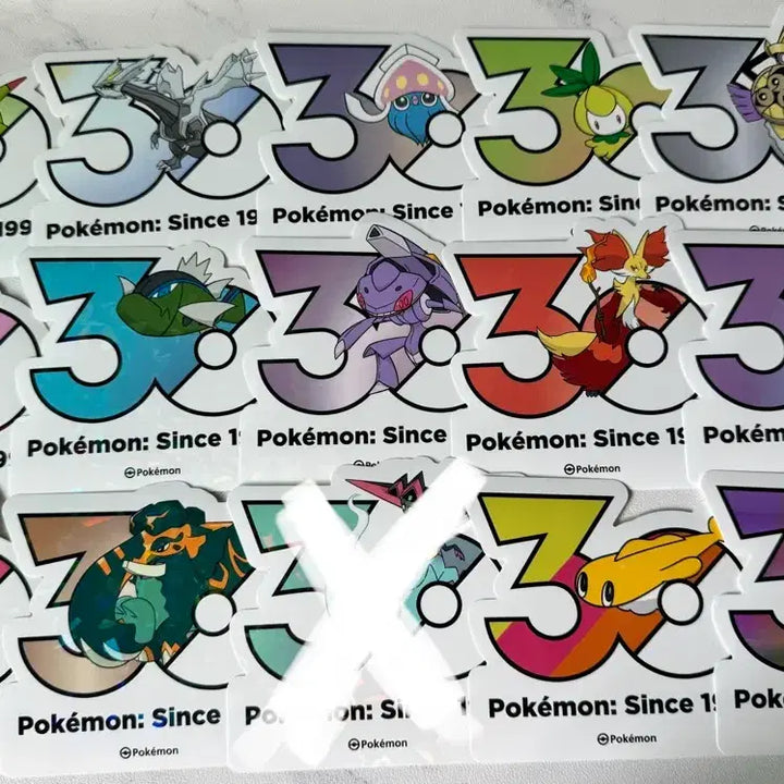 [BUNJANG] Pokemon 30th Anniversary Sticker Set (43 Types) / 포켓몬 30주년 기념 스티커 (41종)