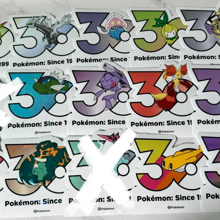 [BUNJANG] Pokemon 30th Anniversary Sticker Set (43 Types) / 포켓몬 30주년 기념 스티커 (41종)