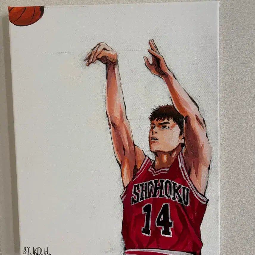 [BUNJANG] The First Slam Dunk Jeong Dae Man Hand-Drawn Sketch Canvas / 더퍼스트슬램덩크 정대만 수제 스케치 캔버스