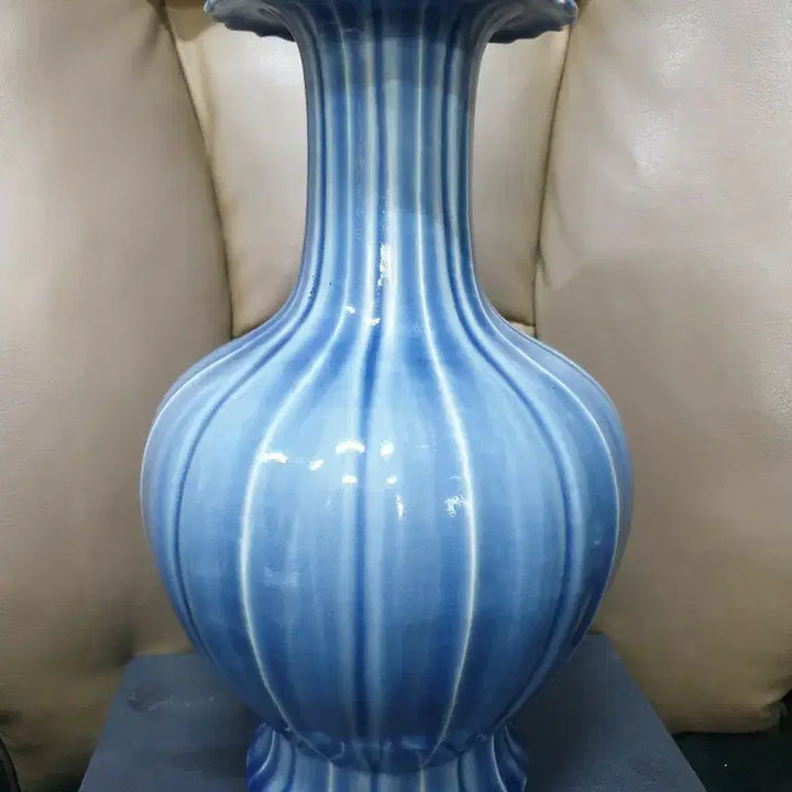 [BUNJANG] Ming Dynasty Xuande Period Celadon Porcelain Vase / 명.선덕제.기물/화형.과능.절연.호