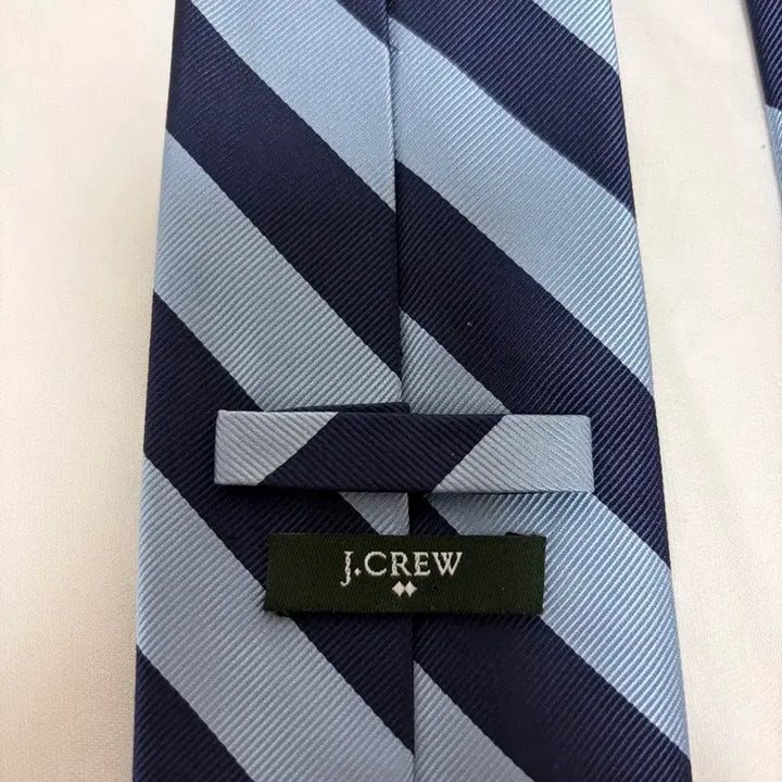 [BUNJANG] J.Crew Navy/Blue Stripe Silk Necktie / 제이크루 네이비/블루 스트라이프 넥타이
